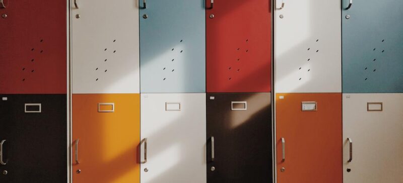 Colorful lockers