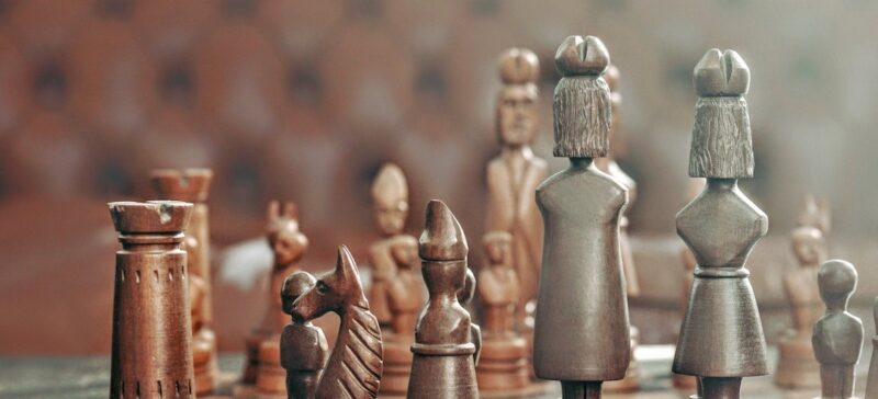 A chess match in a stalemate