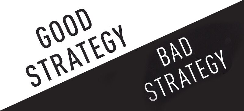 Good Strategy Bad Strategy graphic from front of book